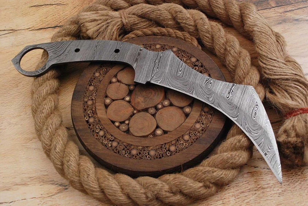 Damast Klinge Handgeschmiedete Damast Rohling Damascus blank blade 6026EA