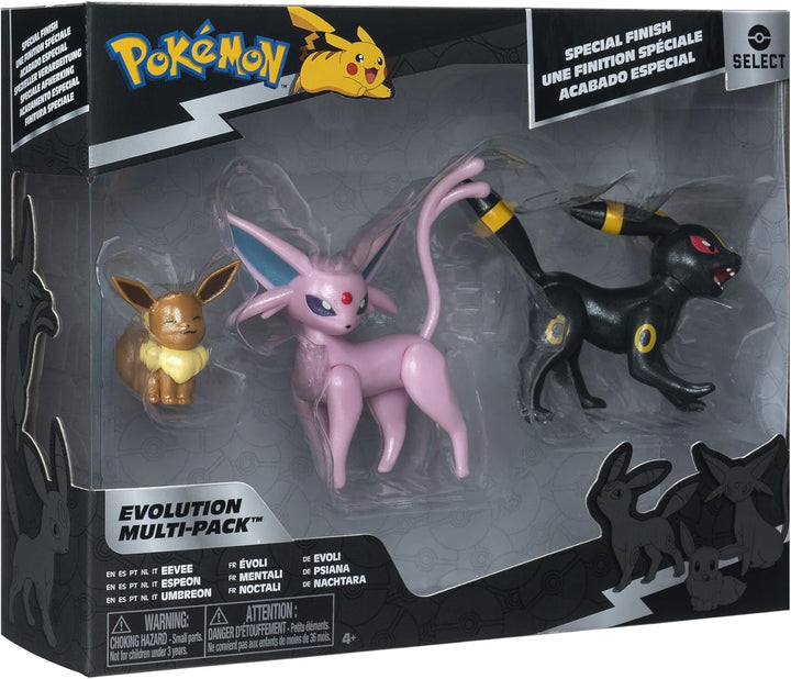 Pokemon Select Evolution Multipack (Eevee #2, Umbreon, Espeon), Figuren