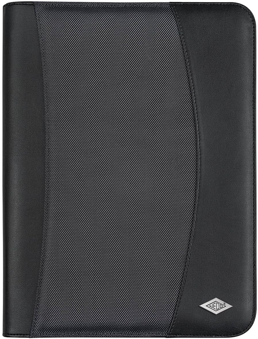 Wedo 5854301 Tagungsmappe Elegance (mit Reissverschluss, Kunstleder, strukturiertes Nylon, viele ver