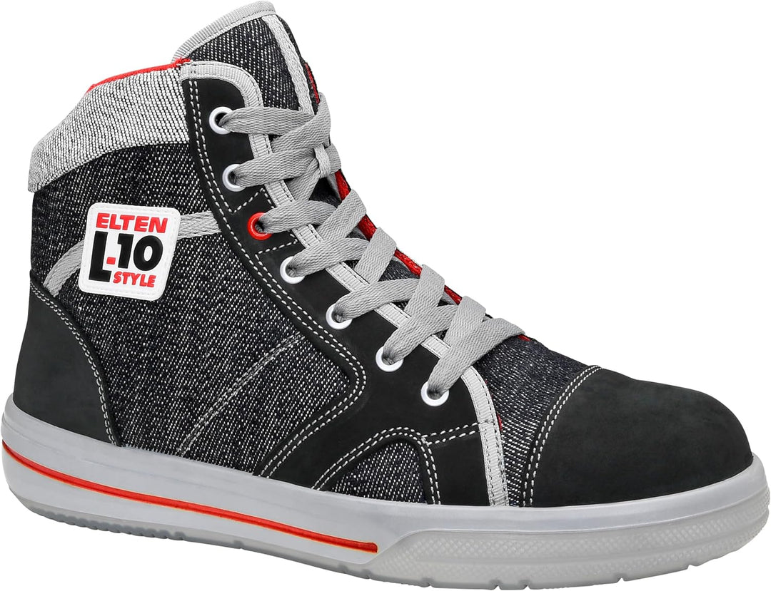ELTEN Sicherheitsschuhe SENSATION Mid ESD S2, Herren, Leder/Textil, Stahlkappe, leicht, sportlich, S