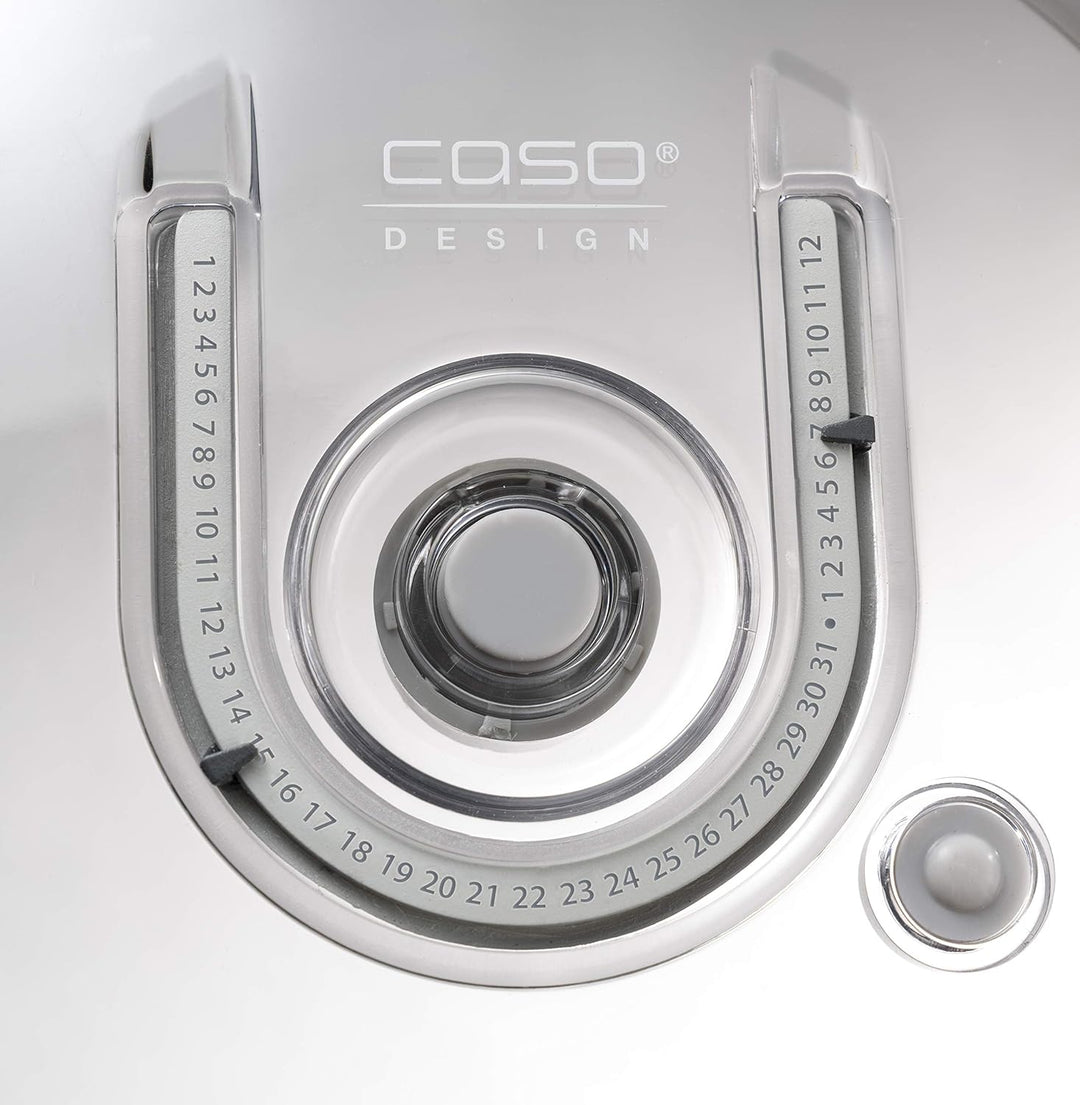 CASO VacuBoxx E-Set - 4 extrem stabile eckige Vakuumbehälter & VC10 Vakuumierer - Vakuumiergerät, Le