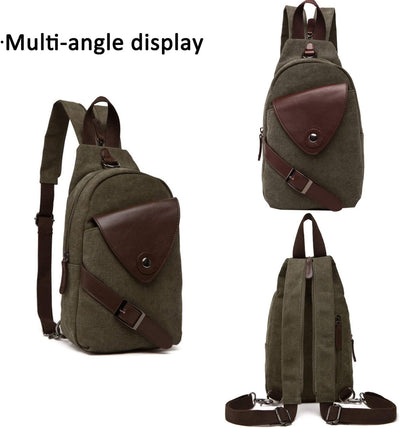 FANDARE Klassische Sling Bag Sport Rucksack Party Outdoor Tragbare Crossbody Tasche Damen/Herren Bre