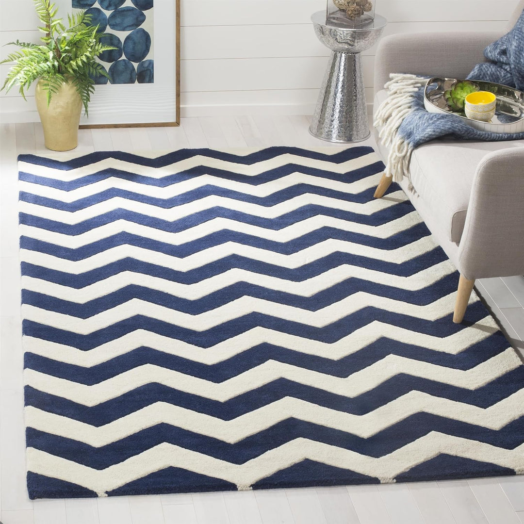 SAFAVIEH Zeitgenössische Teppich für Wohnzimmer, Esszimmer, Schlafzimmer - Chatham Collection, Kurze