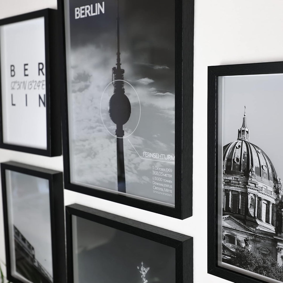 Berlin Poster - Wohnzimmer Bilder Set für Berliner - Geschenk Idee zum Einzug/Umzug - Hauptstadt - o