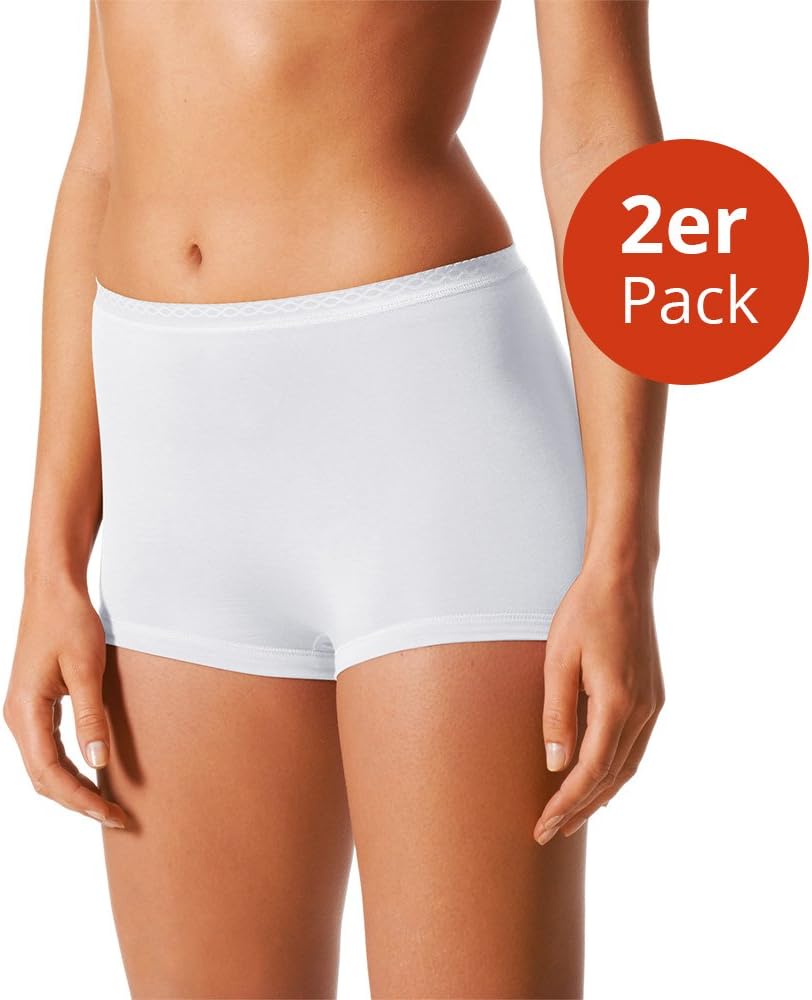 Mey 2er Pack Damen Panty Lights - 89206 - Weiss - Grösse 44 Bodysize - Damen Pants ohne Seitennähte
