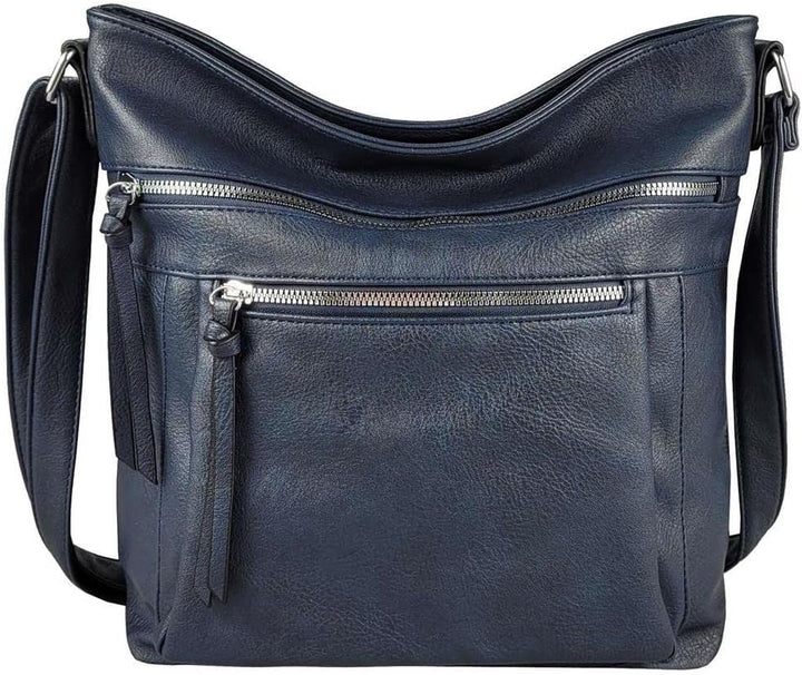 OBC Damen Tasche Schultertasche Shopper Umhängetasche Crossover Crossbody Henkeltasche Beuteltasche