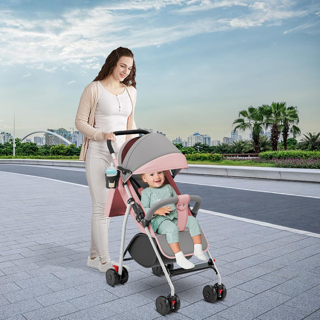 Kompakter Kinderwagen, 0 bis 4 Jahre (30 kg max), leicht (4,10 kg), Buggy für Babys, Komfort, faltba