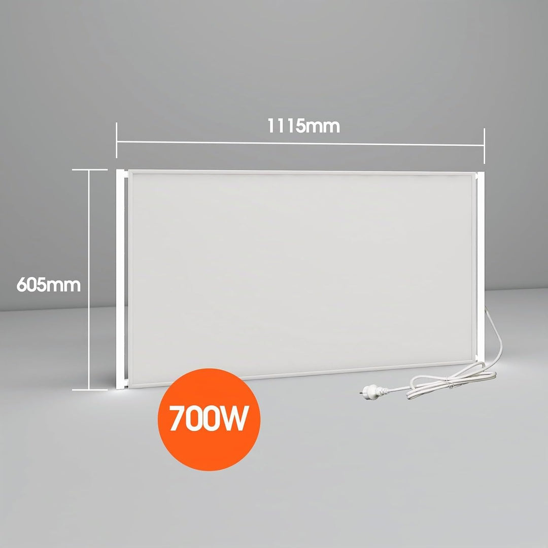 Infrarotheizung Deckenmontage 700W, Infrarot Deckenheizung mit LED Licht Beleuchtung Kaltweiss/Warmw