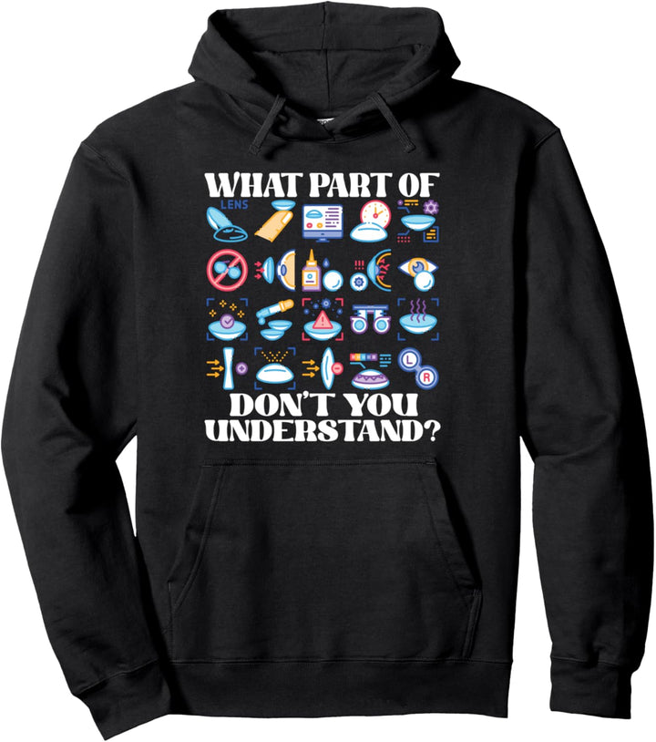 Optiker: Welchen Teil verstehst du nicht? Lustiger Optiker Pullover Hoodie