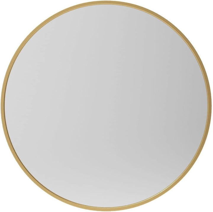 Spiegel Rund mit Goldrahmen Dekorative Wandspiegel Gold Vintage Badspiegel 60x60 cm ohne Beleuchtung