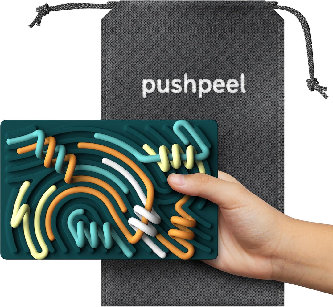 Pushpeel Sensorisches Aktivitätsbrett: Silikon-Spielzeug zur Beruhigung, Stress, Angst, ADHS und Aut