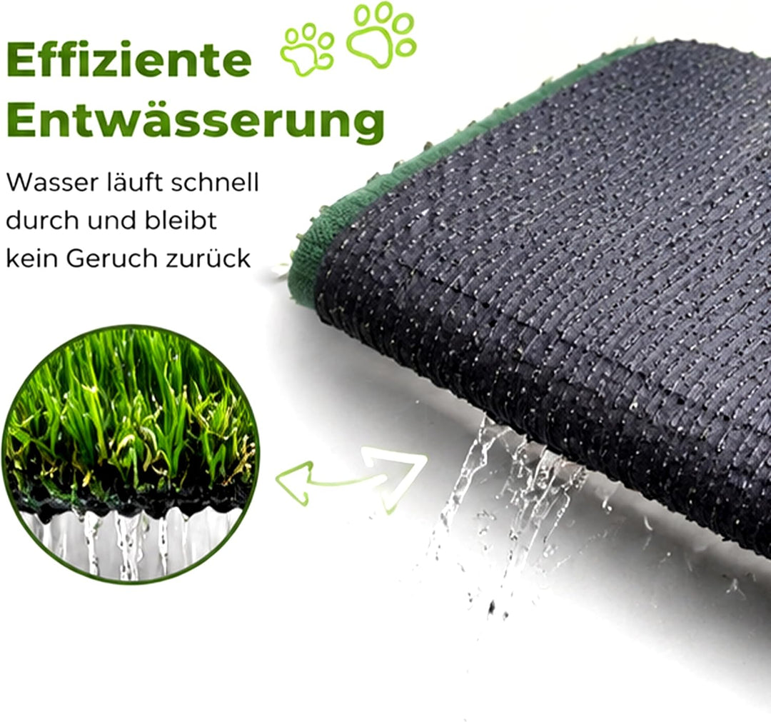 80 x 130cm Kunstrasen Hundetoilette, Hundetoilette Wohnung Trainingsunterlage Wiederverwendbare Haus