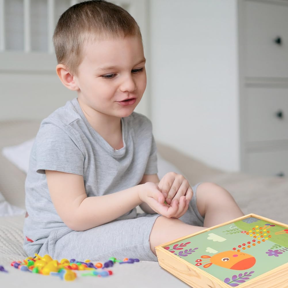 RANJIMA Mosaik Steckspiel, Mosaik Bastelset Kinder, Steckspiel ab 3 4 5 Jahre,mosaik steckspiel Pegb