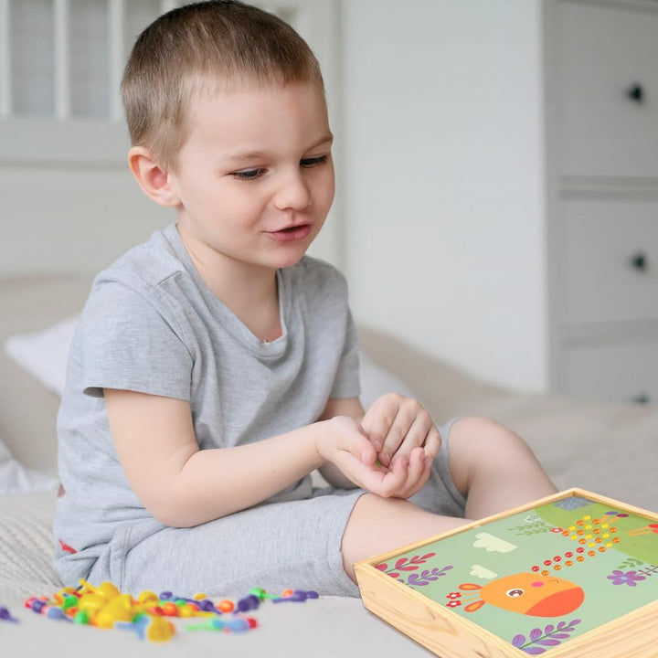 RANJIMA Mosaik Steckspiel, Mosaik Bastelset Kinder, Steckspiel ab 3 4 5 Jahre,mosaik steckspiel Pegb