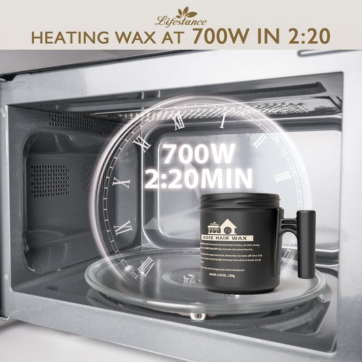 Lifestance Nasenwachs-Set für Männer | 150g Wachs | Nasenhaarwachs-Set mit grosser Kapazität und 40