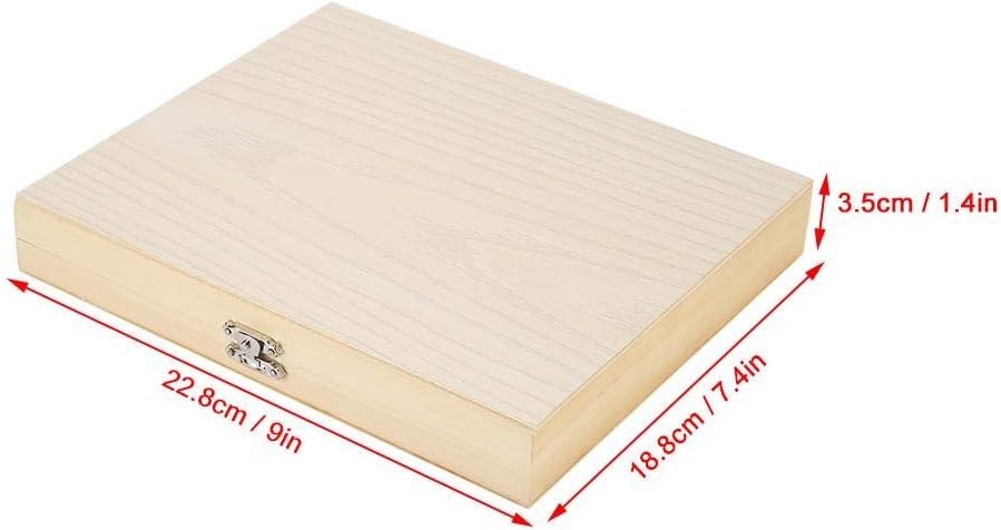 Objektträger, Holzkiste mit Schlossaufbewahrung für Laborglas Vorbereitete Aufbewahrungswerkzeuge fü