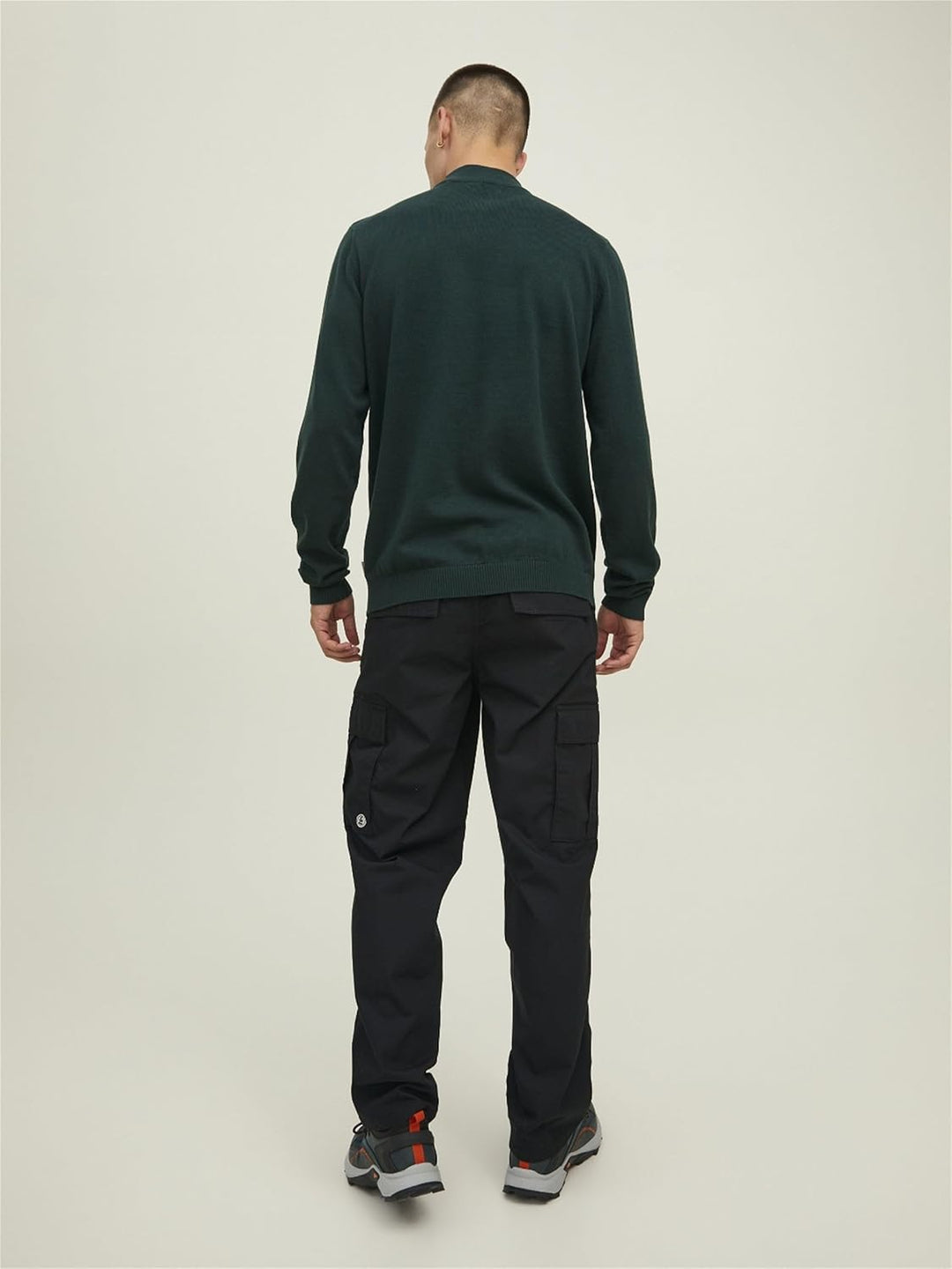 JACK & JONES Herren Jjebasic Knit Mock Neck Noos Pullover, Pine Grove