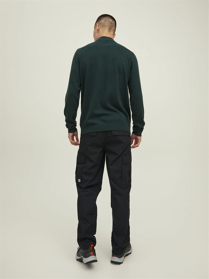 JACK & JONES Herren Jjebasic Knit Mock Neck Noos Pullover, Pine Grove