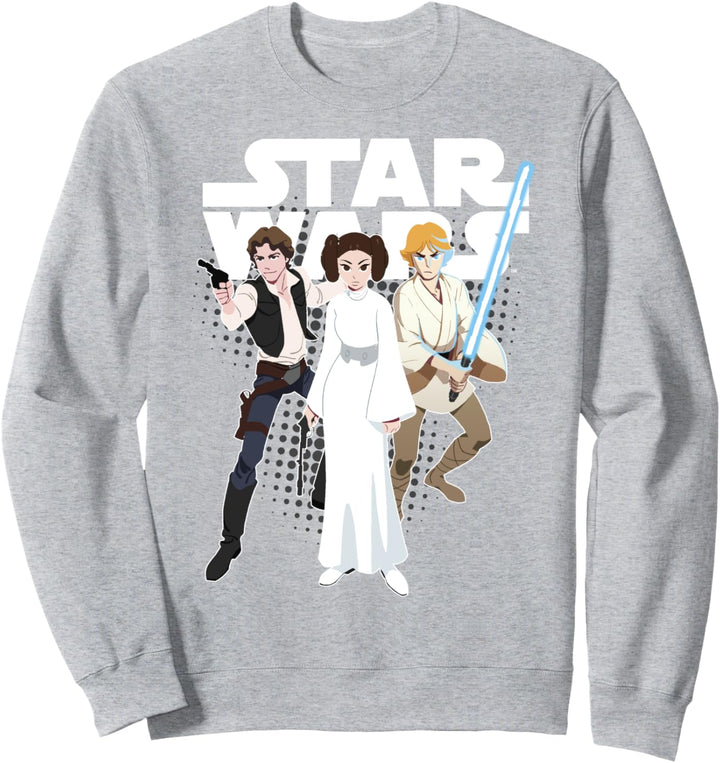 Star Wars Group Shot Hero's Cartoon Poster Sweatshirt