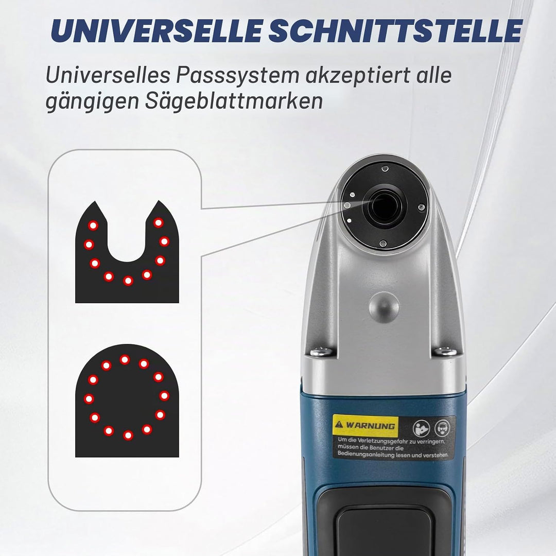 Enventor 200W Oszillationswerkzeug, 22000RPM, 3° Oszillationswinkel, Oszillierendes Multifunktionswe