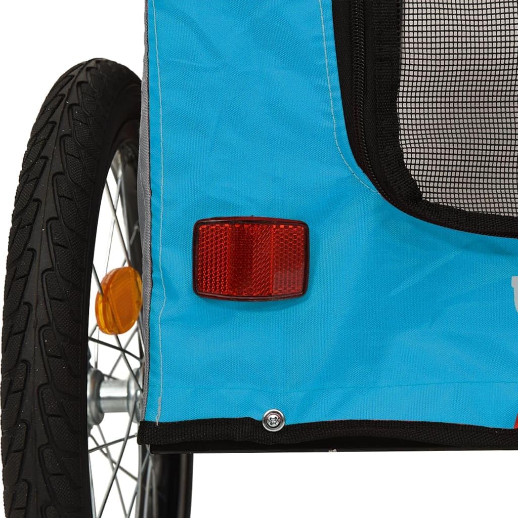 vidaXL TiertransportHaustierwagenOutdoor-Träger 125 x 64 x 66 cm Blau, Blau 125 x 64 x 66 cm