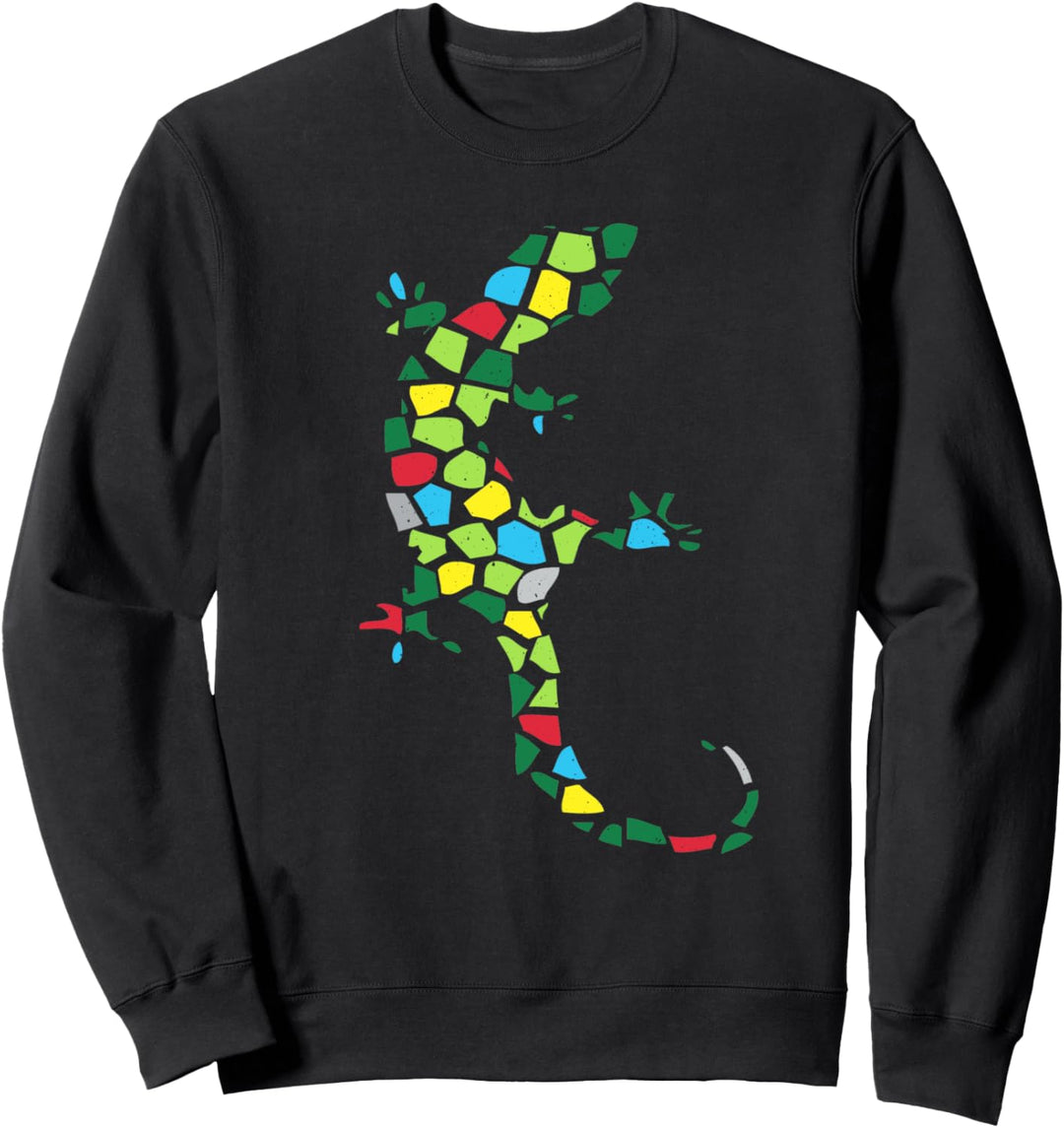 Leopard Gecko Reptil mehrfarbig Sweatshirt
