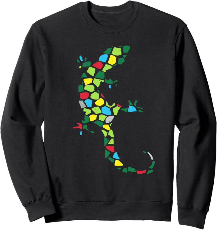 Leopard Gecko Reptil mehrfarbig Sweatshirt
