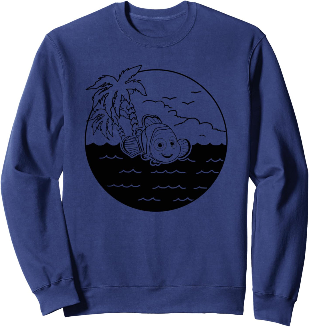 Disney Pixar Finding Dory Nemo Beach Circle Sweatshirt