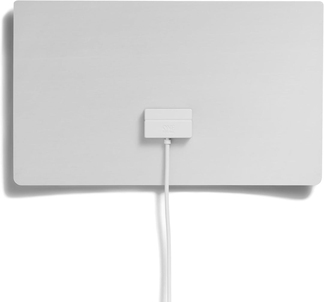 One For All – 3G/4G/5G-blockfilter – Ultraflache DVB-T2 Zimmerantenne– Digital-TV Full HD – An Wand/