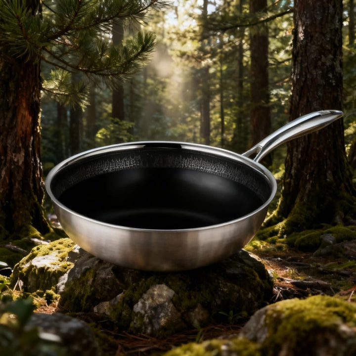 FIXLINE® BLACK FOREST Wokpfanne 28cm - Keramische Beschichtung - alle Herdarten inkl. Induktion - Ba