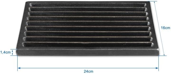 GRILLROSTPROFI Ascherost - Feuerrost - Kohlerost - Kaminrost in Premium-Qualität, Gusseisen, 16 x 24