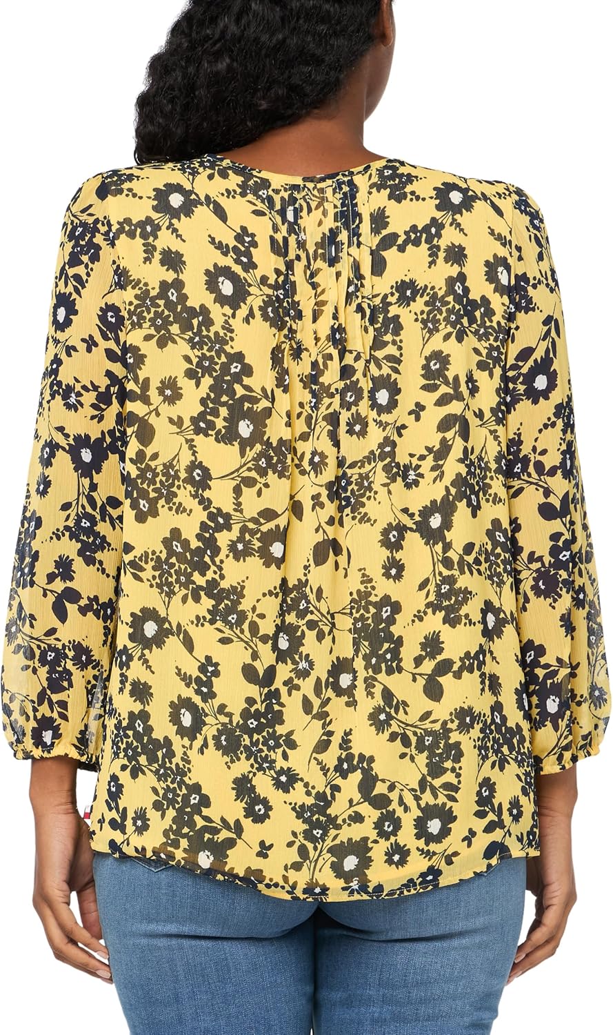 Tommy Hilfiger Damen Pintuck Blouse Pintuck, Bluse M Mango, M Mango