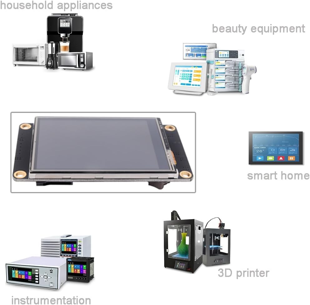 DIYmalls Nextion Enhanced 3,5 Zoll HMI Display Resistiver Touchscreen 5V TFT LCD 480 x 320 für Ardui
