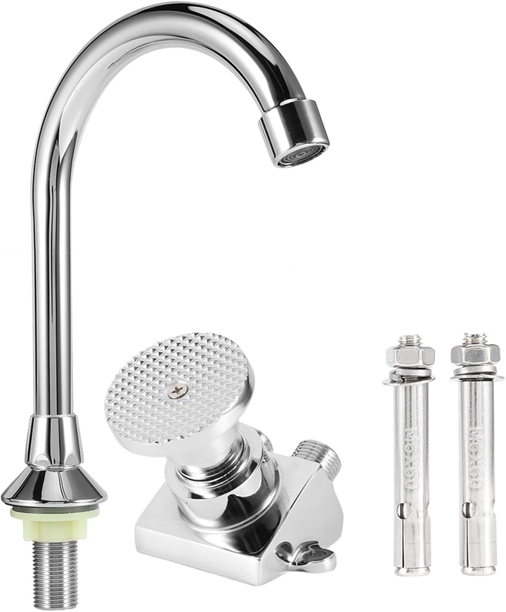 Bar Waschbecken Wasserhahn, Kupfer Boden montiert Fusspedal Becken Wasserhahn Waschbecken Wasserhahn