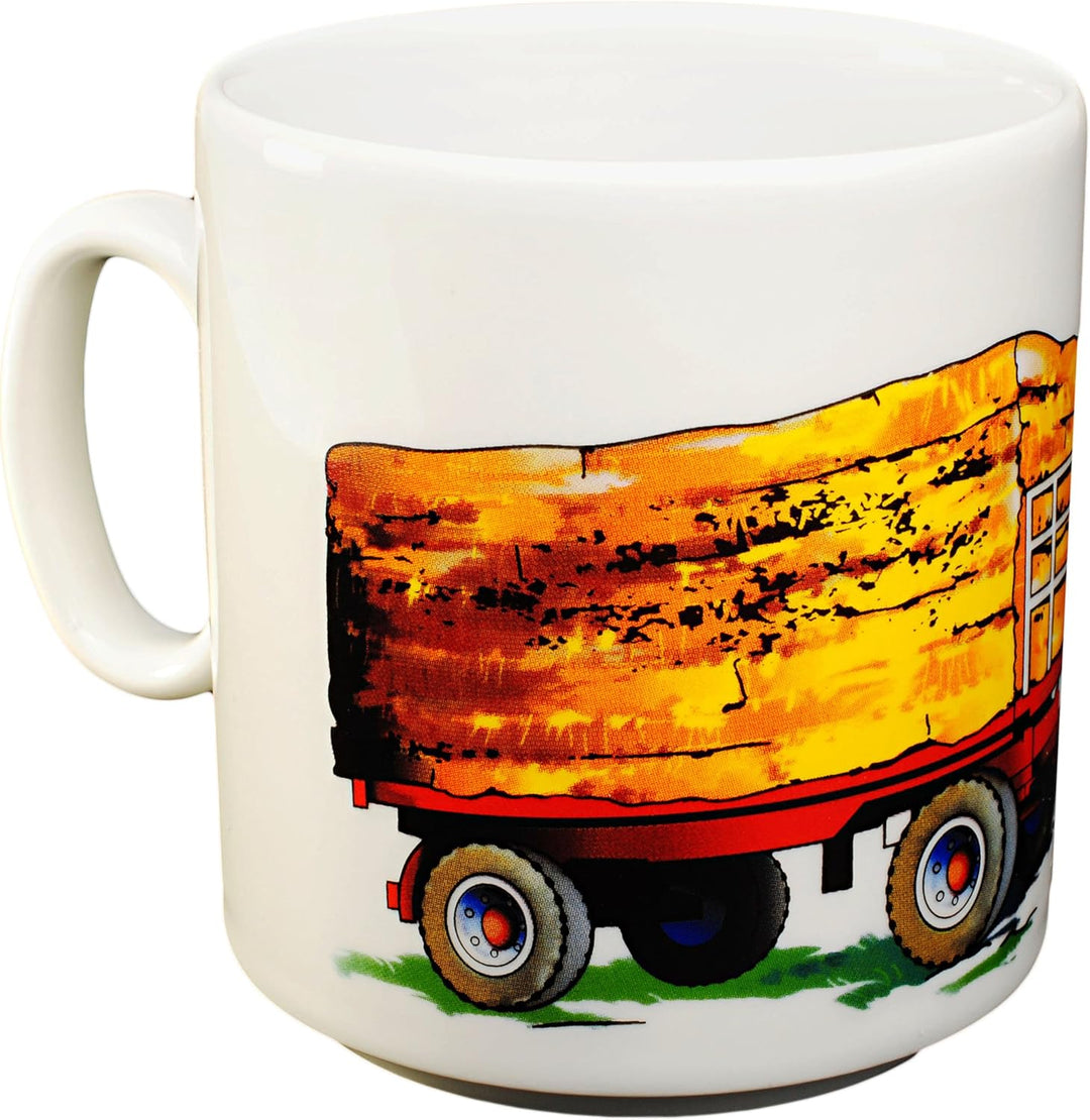alles-meine.de GmbH 2 TLG. Set Tasse + hoher Teller/Suppenteller/Müslischale - Traktor - Trecker mit