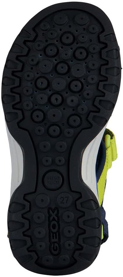Geox Jungen J Borealis Boy Sandal, Navy Lime
