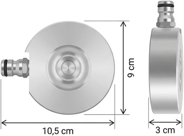 Rasensprenger Typ Bodenregner, 5 Jahre Funktionsgarantie, Made in Germany, aus hochwertigem Aluminiu
