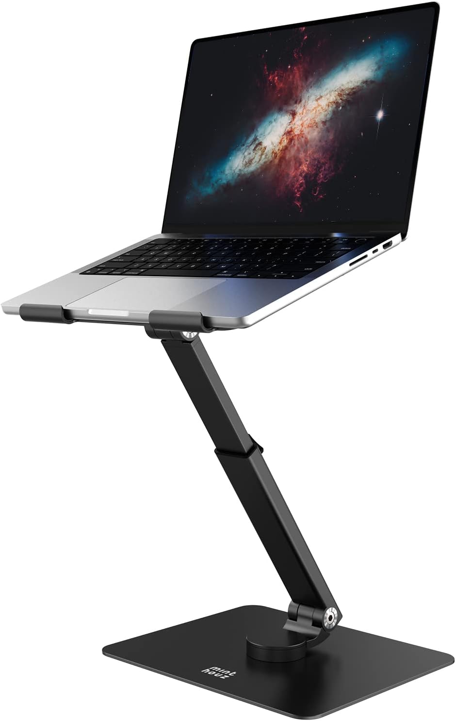 Minthouz 360° Schwenkbarer Laptop Ständer für Schreibtisch, Höhe/Winkel Verstellbare Laptop Halterun