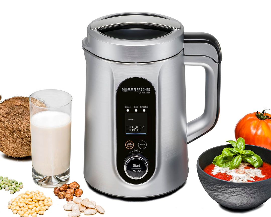 ROMMELSBACHER Veggie Drink & Suppen Bereiter SVD 1400 - Kochen, zerkleinern, pürieren, 9 Programme,
