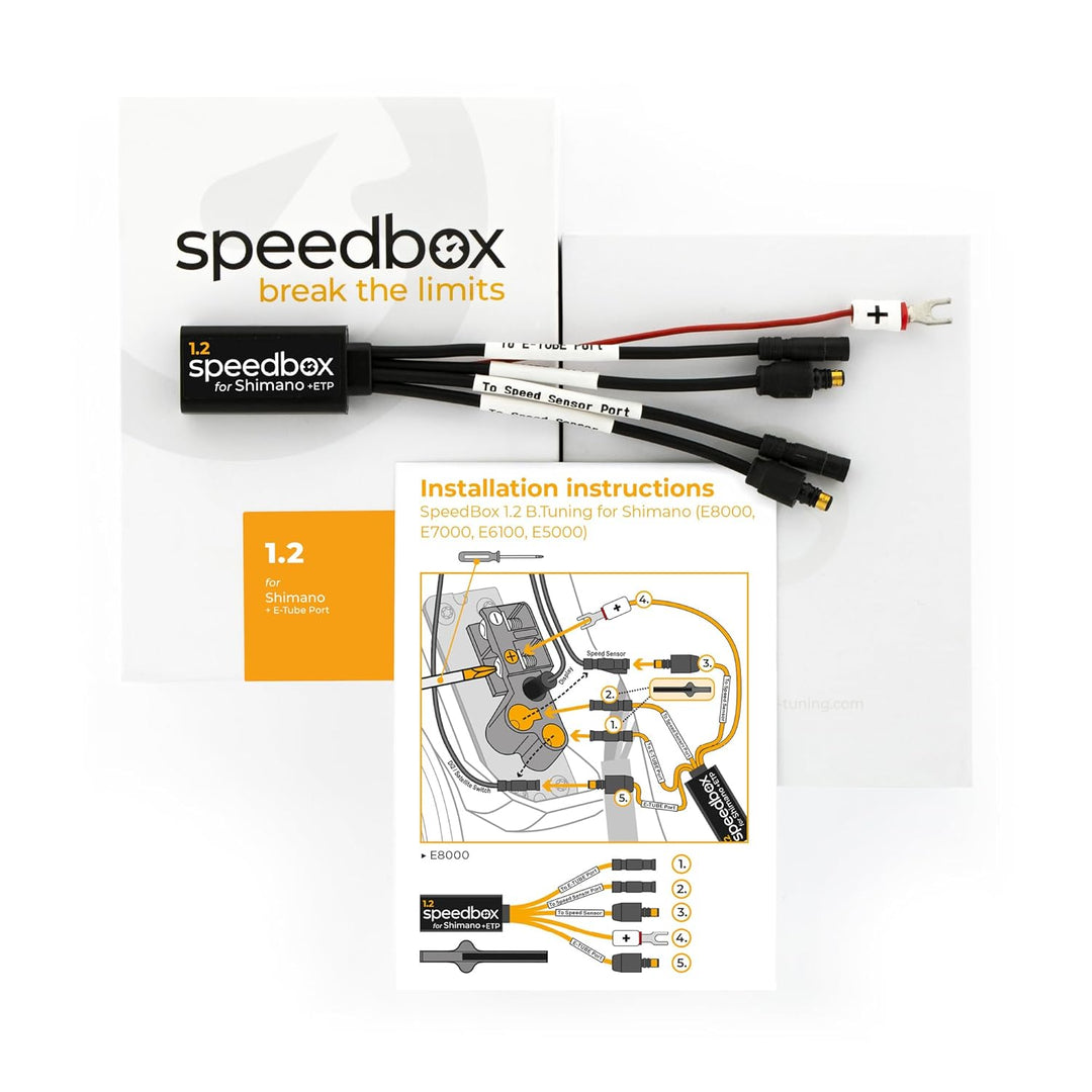 SPEEDBOX 1.2 für Shimano E8000, E7000, E6100, E5000 + E-Tube Port Di2 + Satellite System E-Bike Tuni