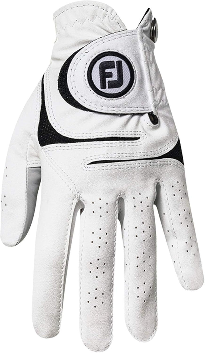 FootJoy WeatherSof Golfhandschuh für Damen, Weiss Weiss Men's Large 2 Pack Rechts, Weiss Men's Large