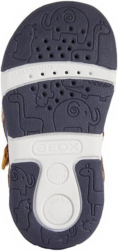 Geox Baby-Jungen B Sandal Tapuz Boy A Erste Schritte 18 EU Caramel Navy, 18 EU Caramel Navy