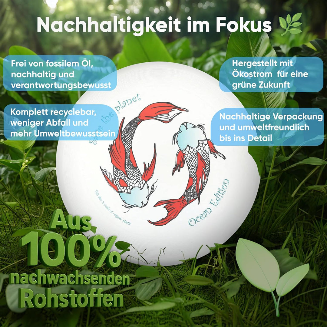 Eurodisc 175g Ultimate Koi Frisbee Disc Wettkampf-Wurf-Scheibe BIO-Kunststoff stabile Flugbahn über