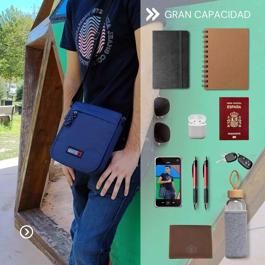 CORONEL TAPIOCCA Umhängetasche Messenger Bag Herren Schultertasche Handtasche Umhängetasche Herren S