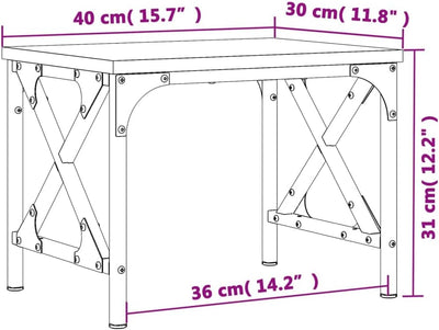 vidaXL Druckerständer, Druckerregal mit 1 Ablage, Druckertisch Ständer mit verstellbaren Beinen, Sch