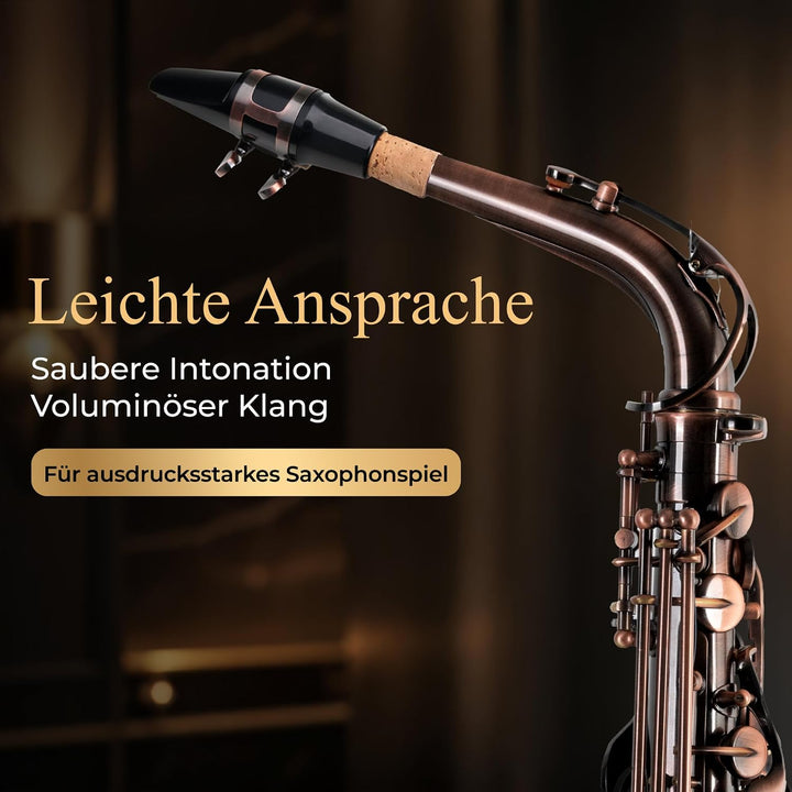 Classic Cantabile Winds AS-450 Eb Altsaxophon Antique Red (Messing, Vintage Lackierung, Hoch-Fis-Kla