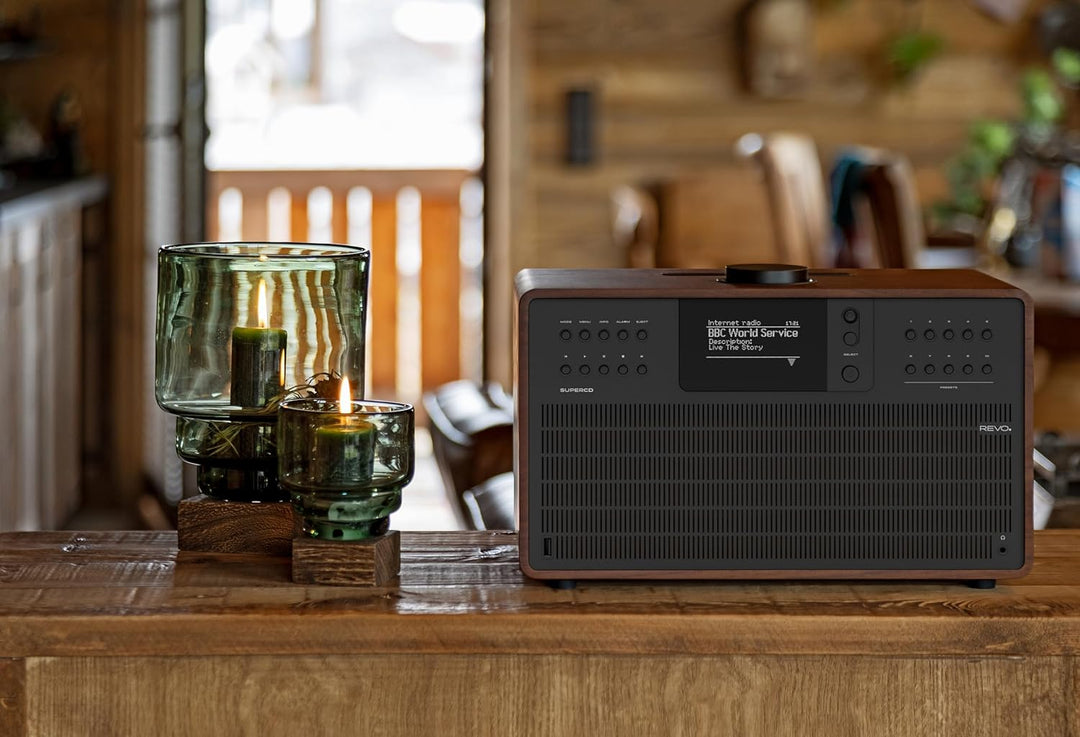REVO SuperCD Internet-/DAB+ Digitalradio mit CD Player (40 Watt, Stereo Sound, CD-Player, Internet/D