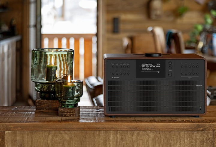 REVO SuperCD Internet-/DAB+ Digitalradio mit CD Player (40 Watt, Stereo Sound, CD-Player, Internet/D