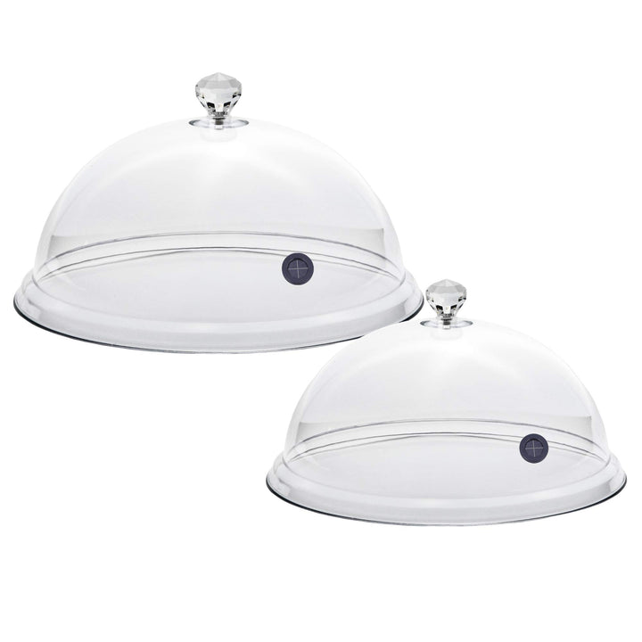 D & D Smoking Glocken, Smoking Dome, PLEXIGLASS Transparente Cloche für Smoker Cold, 2er Pack, 20 cm