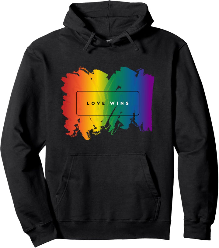 Liebe gewinnt LGBT Stolzflagge Gleichberechtigung der Pullover Hoodie
